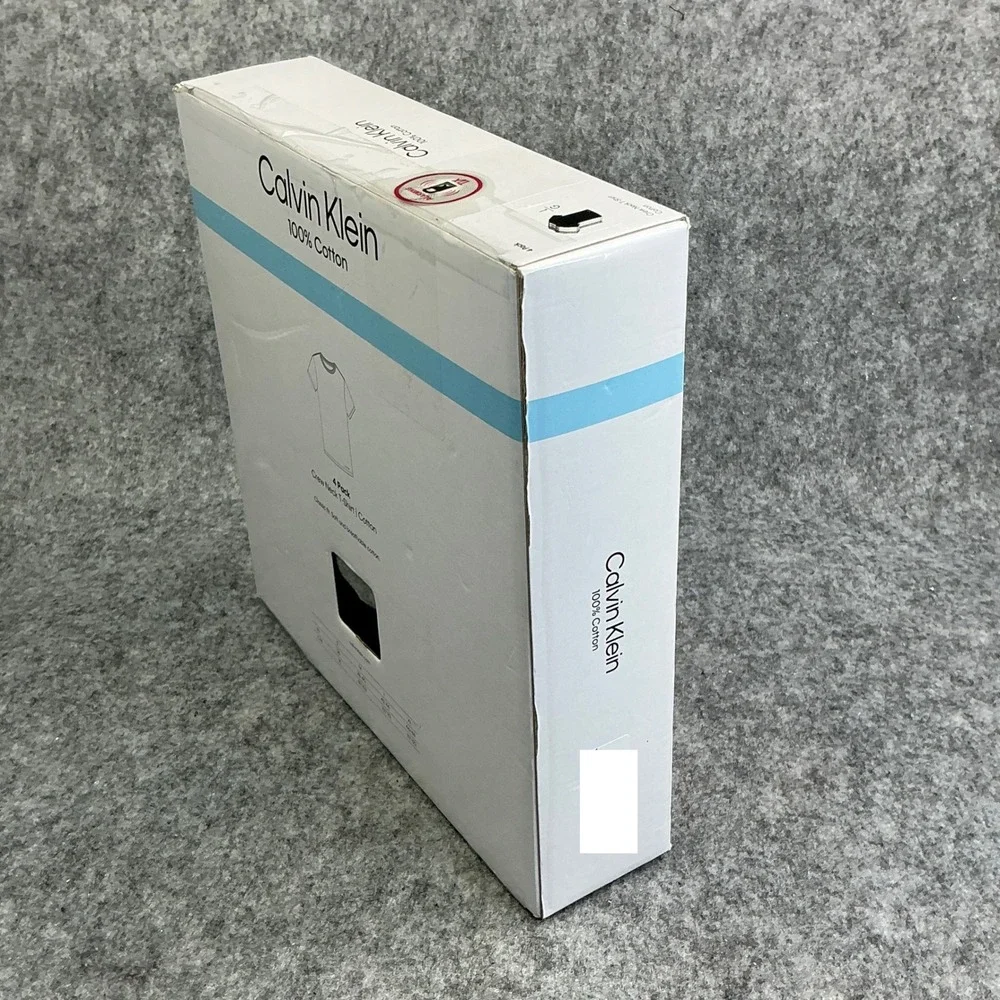 Calvin Klein Mens 4 Pack Classic Fit 100% Cotton Crew Neck T-Shirts Large Multi - Picture 6 of 11